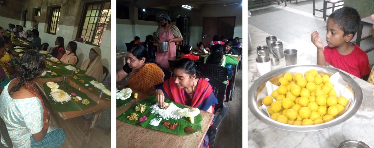 Feast provided at Abhaya and Sree Chitra